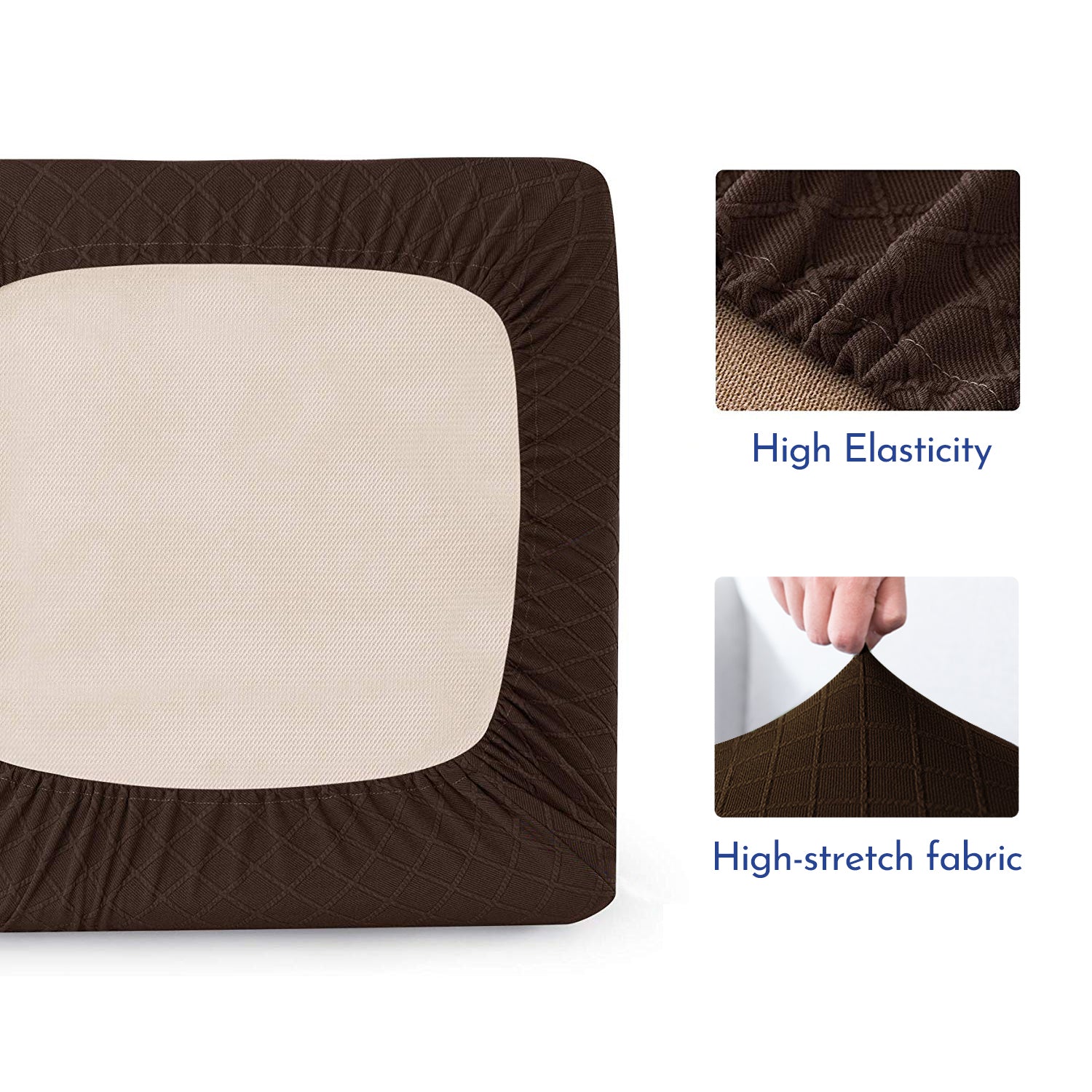Agape Rhombus Stretch Sofa Cushion Cover