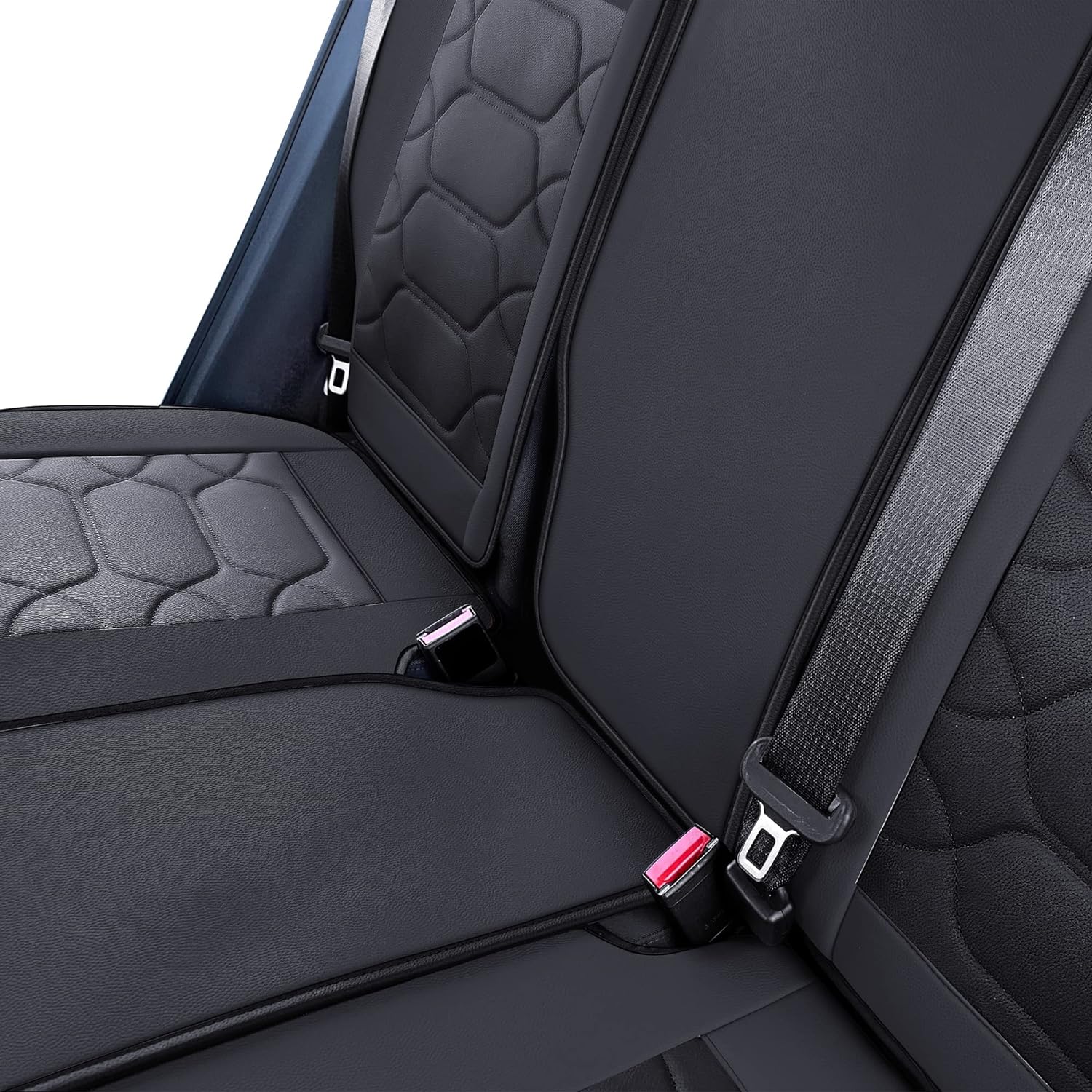 Custom Leather Seat Covers Compatible with Hyundai Santa Fe 2013-2023 (Full Set)