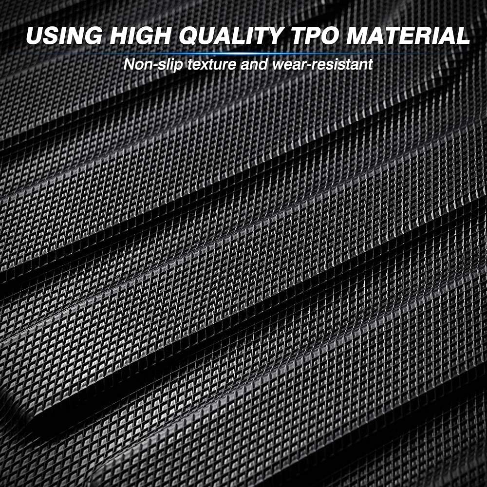 Custom Fit Floor Mats for Ford Escape 2022 2021 2020 No-Hybird (NOT Fit Hybrid Models) Floor Liner All Weather Car Mats 1st & 2nd Row Liners Full Set Black Non-Slip