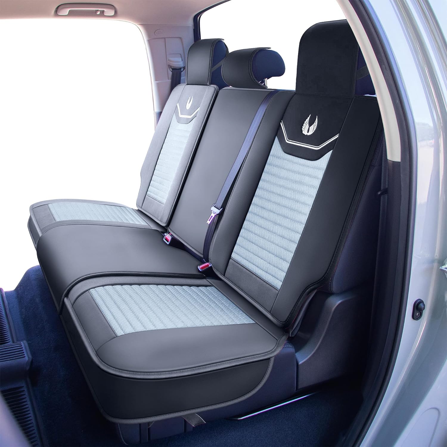 Custom Leather Seat Covers Compatible with Hyundai Santa Fe 2013-2023 (Full Set)