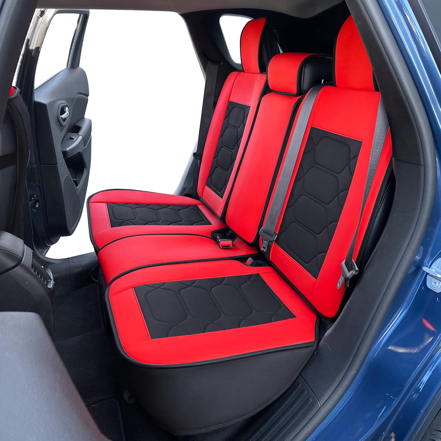 Custom Leather Seat Covers Compatible with Hyundai Santa Fe 2013-2023 (Full Set)