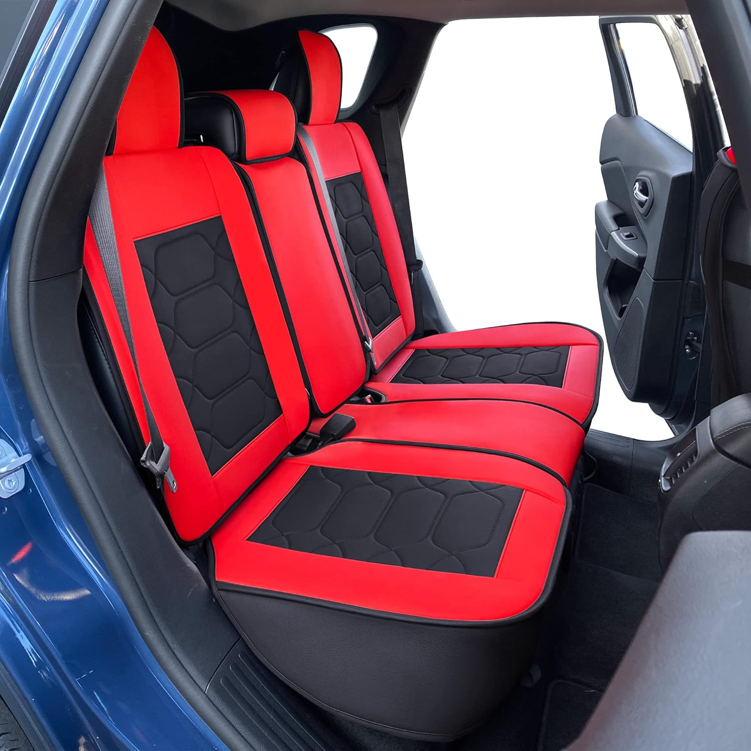 Custom Leather Seat Covers Compatible with Hyundai Santa Fe 2013-2023 (Full Set)