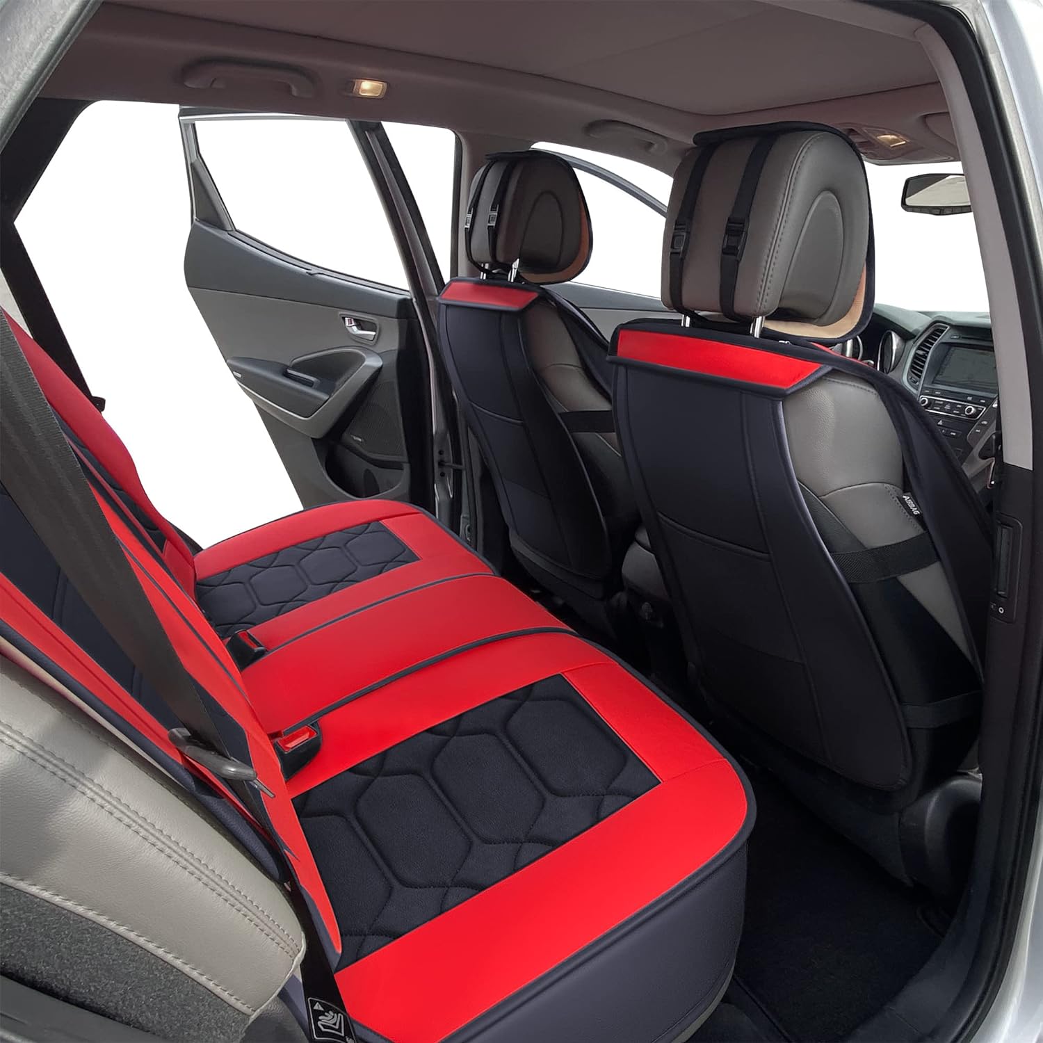 Custom Leather Seat Covers Compatible with Hyundai Santa Fe 2013-2023 (Full Set)