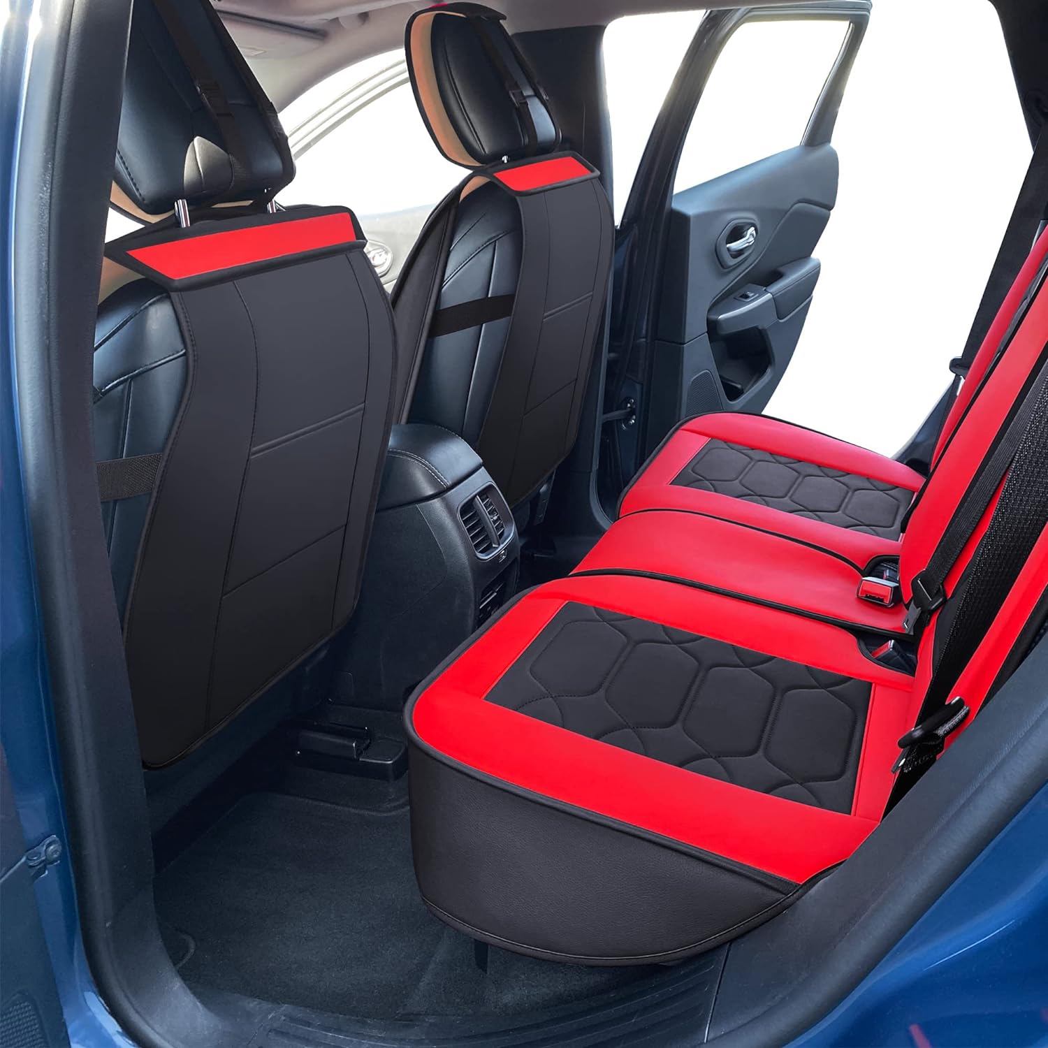 Custom Leather Seat Covers Compatible with Hyundai Santa Fe 2013-2023 (Full Set)