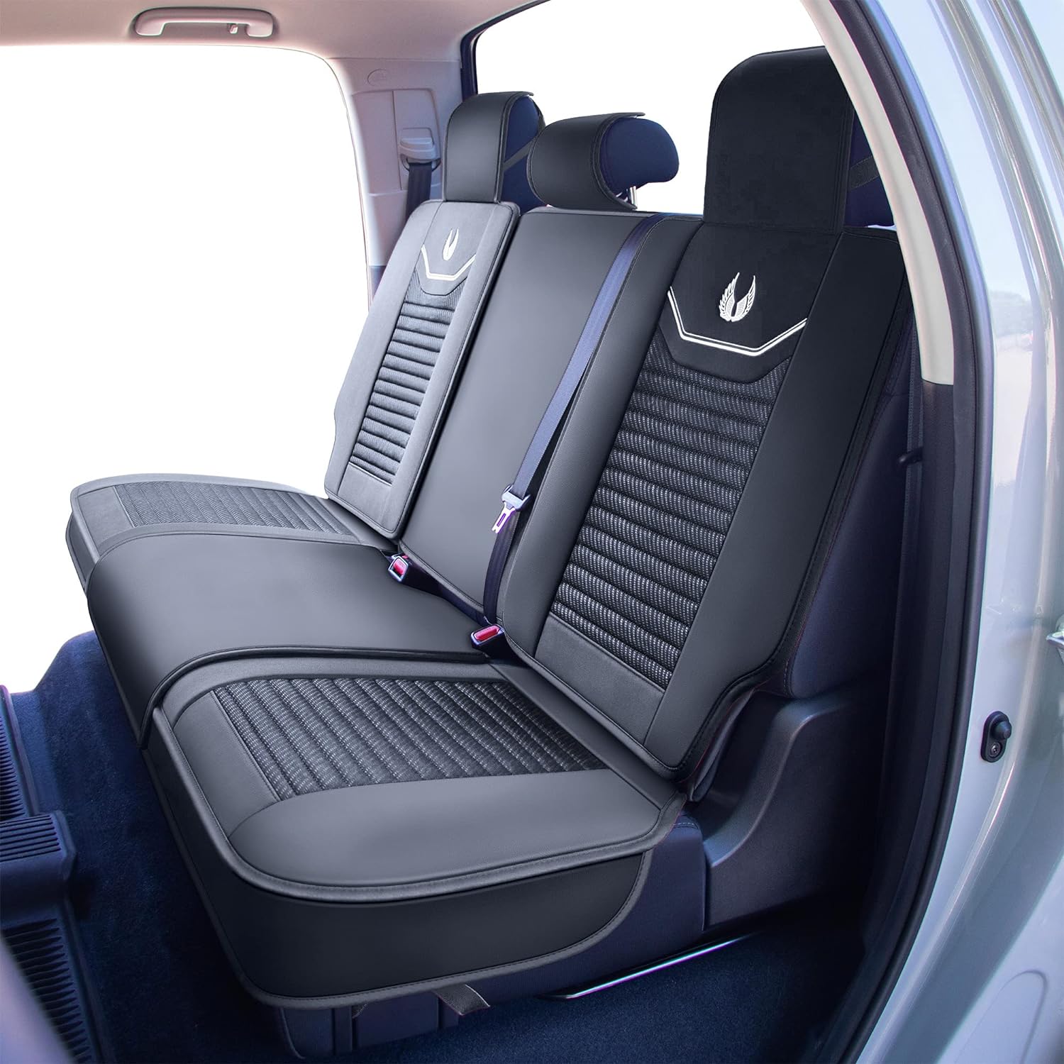 Custom Leather Seat Covers Compatible with Hyundai Santa Fe 2013-2023 (Full Set)