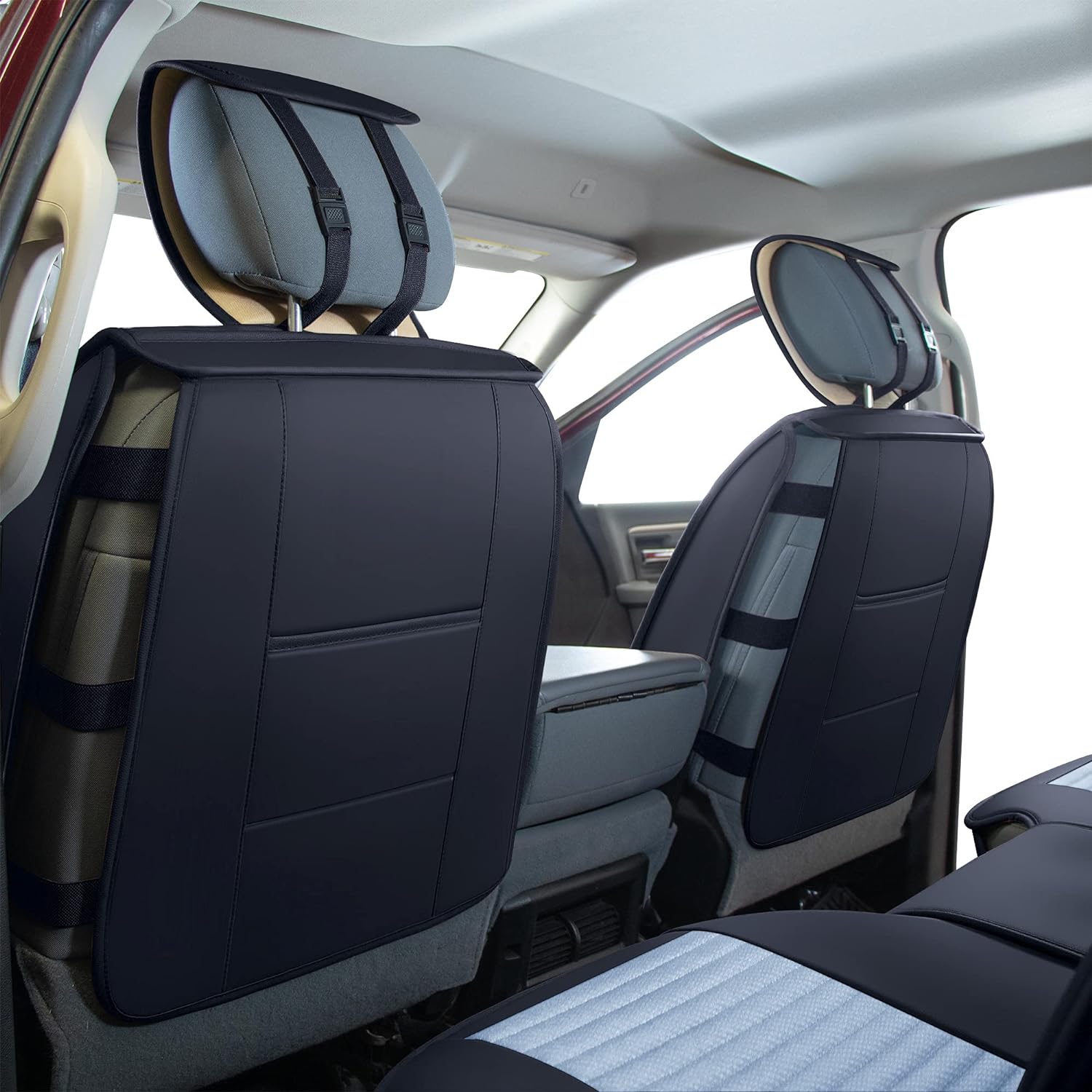 Custom Leather Seat Covers Compatible with Hyundai Santa Fe 2013-2023 (Full Set)