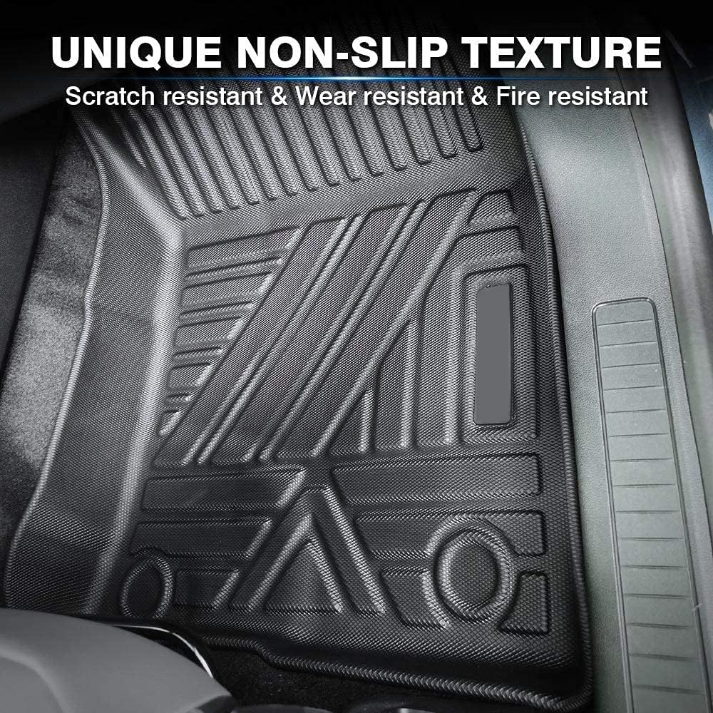 Custom Fit Floor Mats for Ford Escape 2022 2021 2020 No-Hybird (NOT Fit Hybrid Models) Floor Liner All Weather Car Mats 1st & 2nd Row Liners Full Set Black Non-Slip