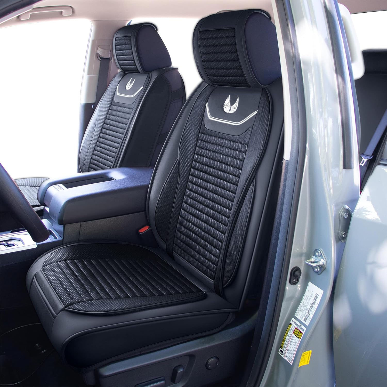 Custom Leather Seat Covers Compatible with Hyundai Santa Fe 2013-2023 (Full Set)