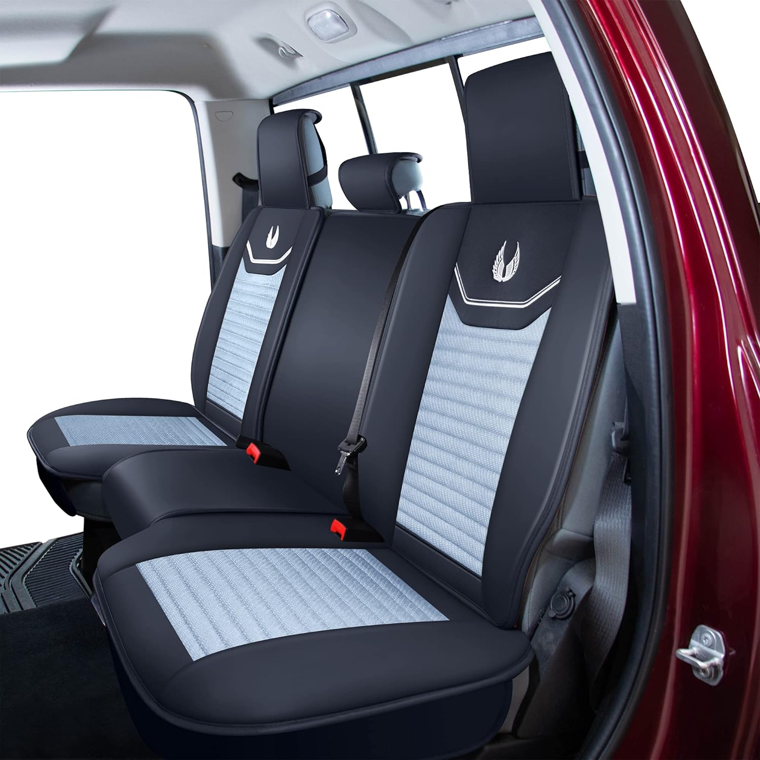 Custom Leather Seat Covers Compatible with Hyundai Santa Fe 2013-2023 (Full Set)