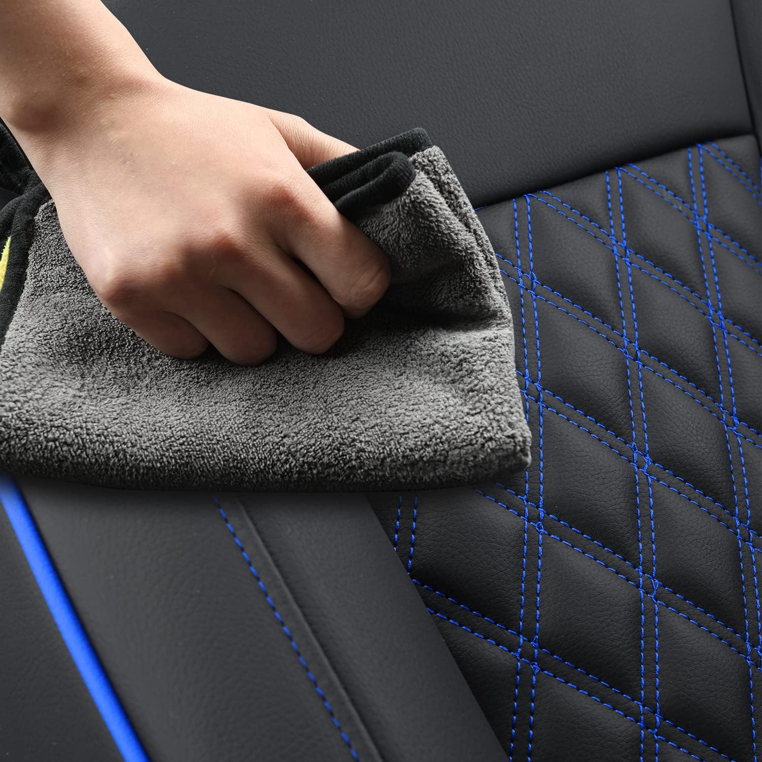 Chevy Equinox Faux Leather Seat Covers Custom fit for 2018-2023 Chevrolet Equinox LT LS LT Fleet Premier RS LS Fleet L 4dr SUV