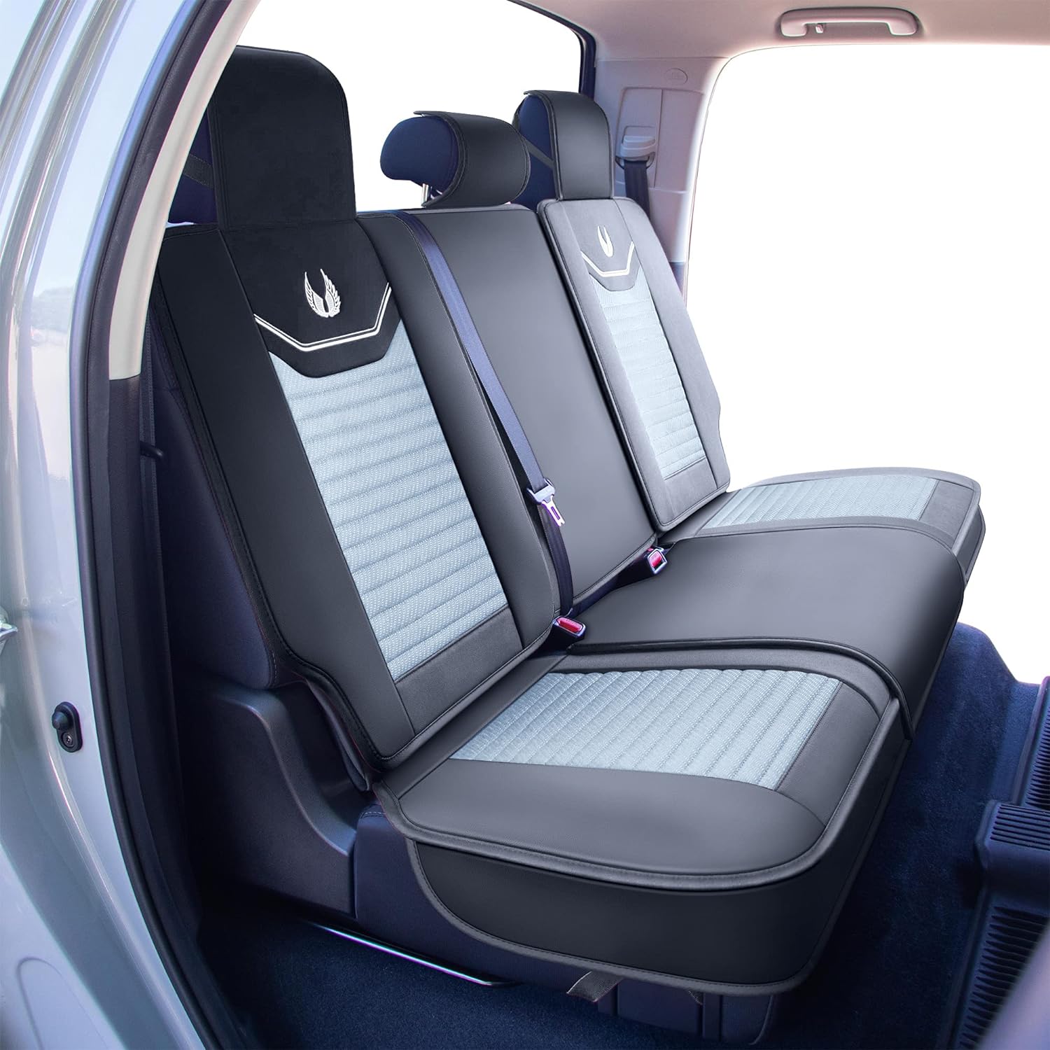 Custom Leather Seat Covers Compatible with Hyundai Santa Fe 2013-2023 (Full Set)