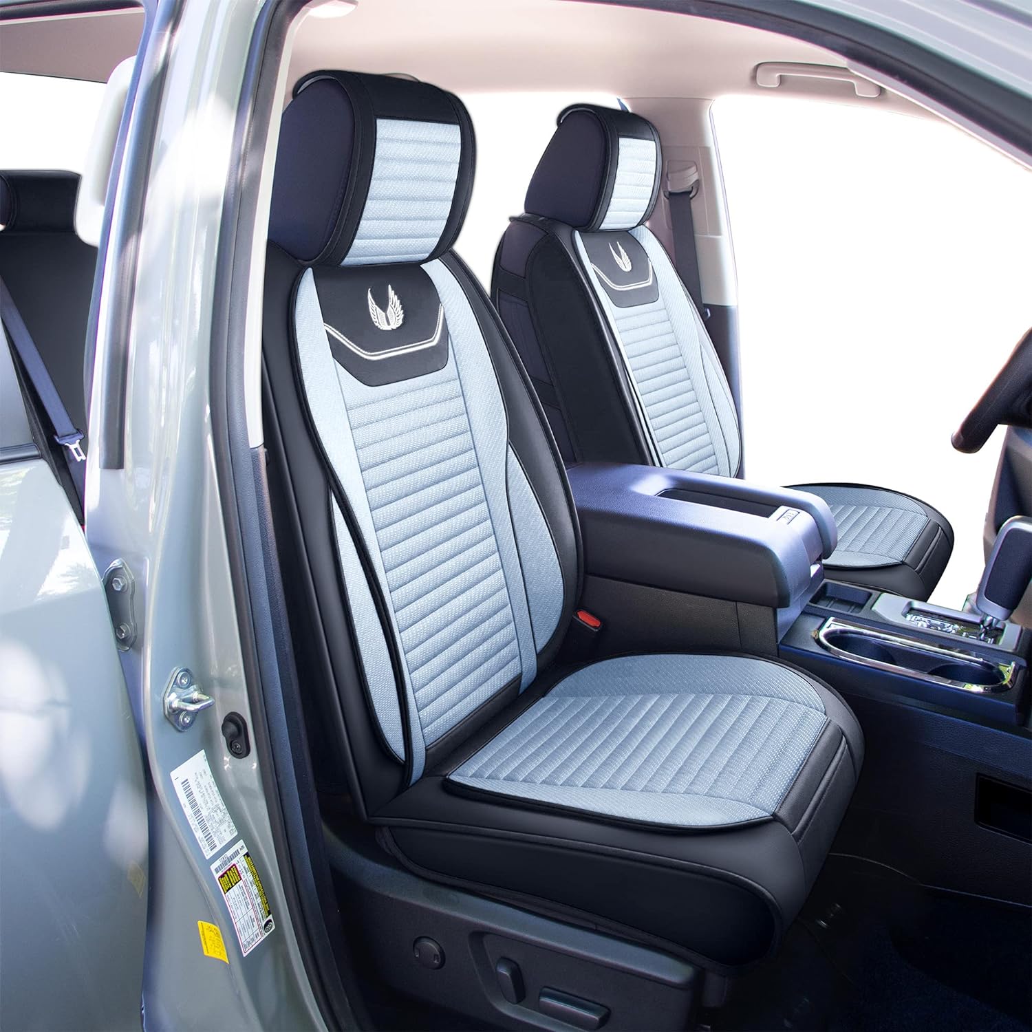 Custom Leather Seat Covers Compatible with Hyundai Santa Fe 2013-2023 (Full Set)