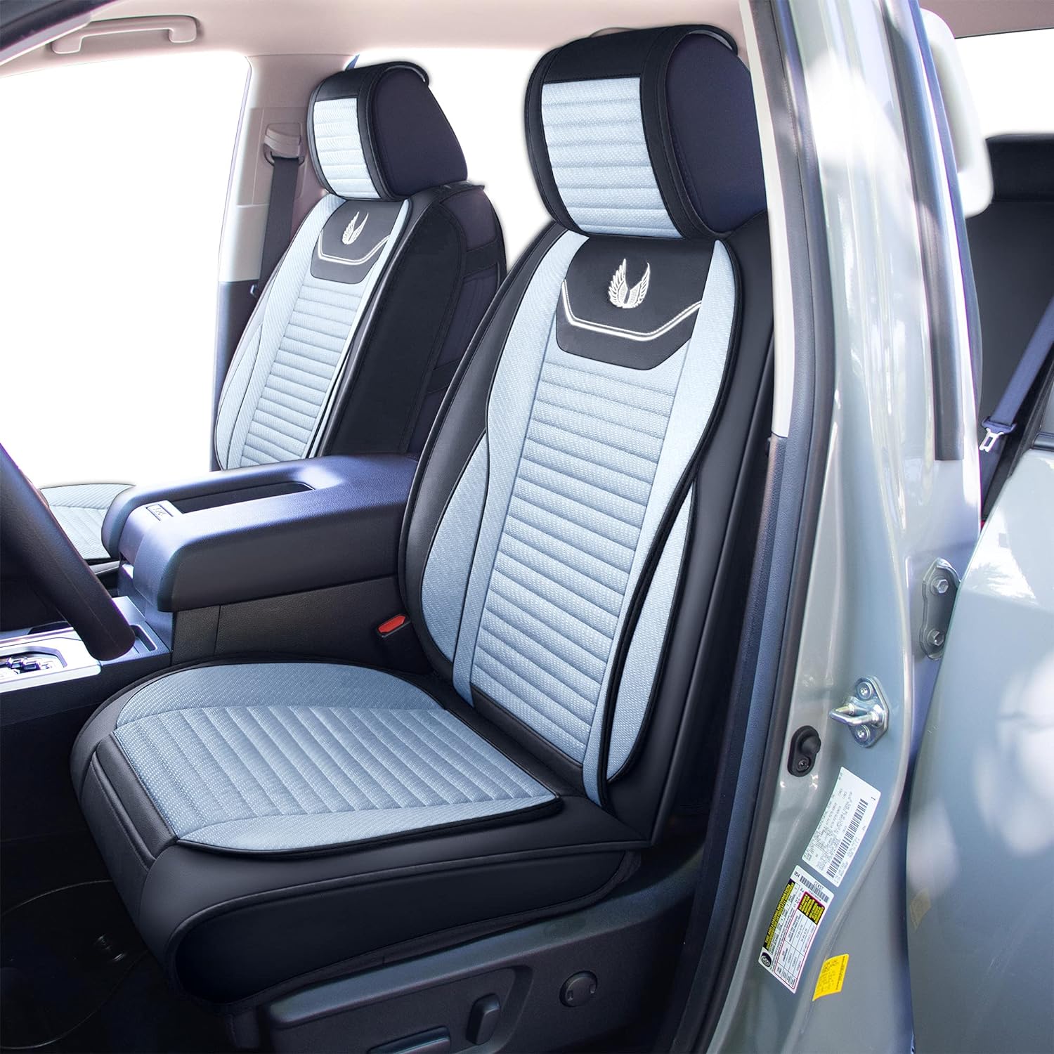 Custom Leather Seat Covers Compatible with Hyundai Santa Fe 2013-2023 (Full Set)