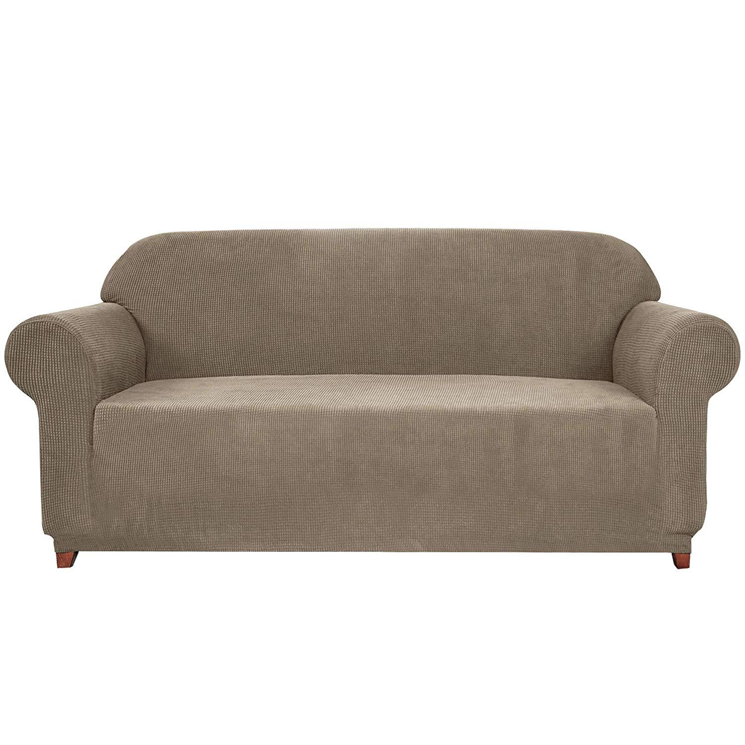 Leroy Plaid Stretch Sofa Slipcover