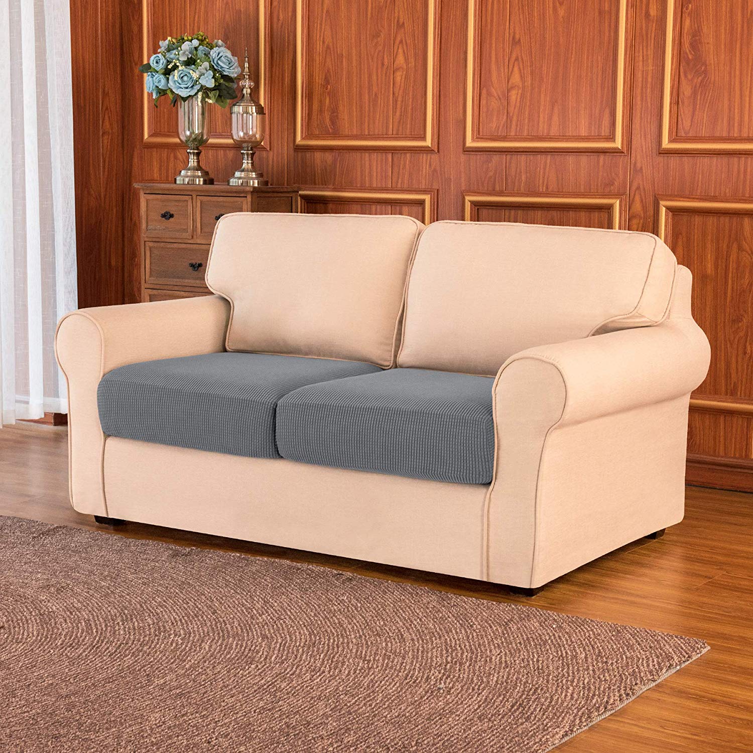 Dorothy Seperated Plaid Sofa Cushion Covers
