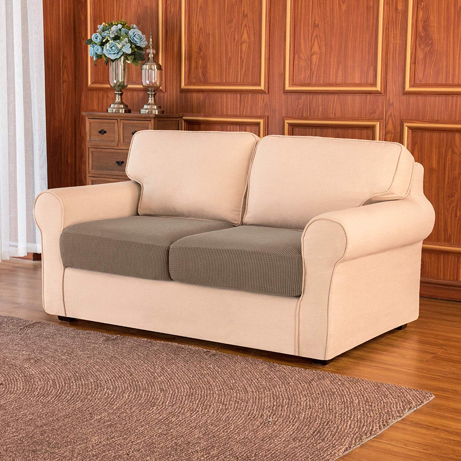 Dorothy Seperated Plaid Sofa Cushion Covers