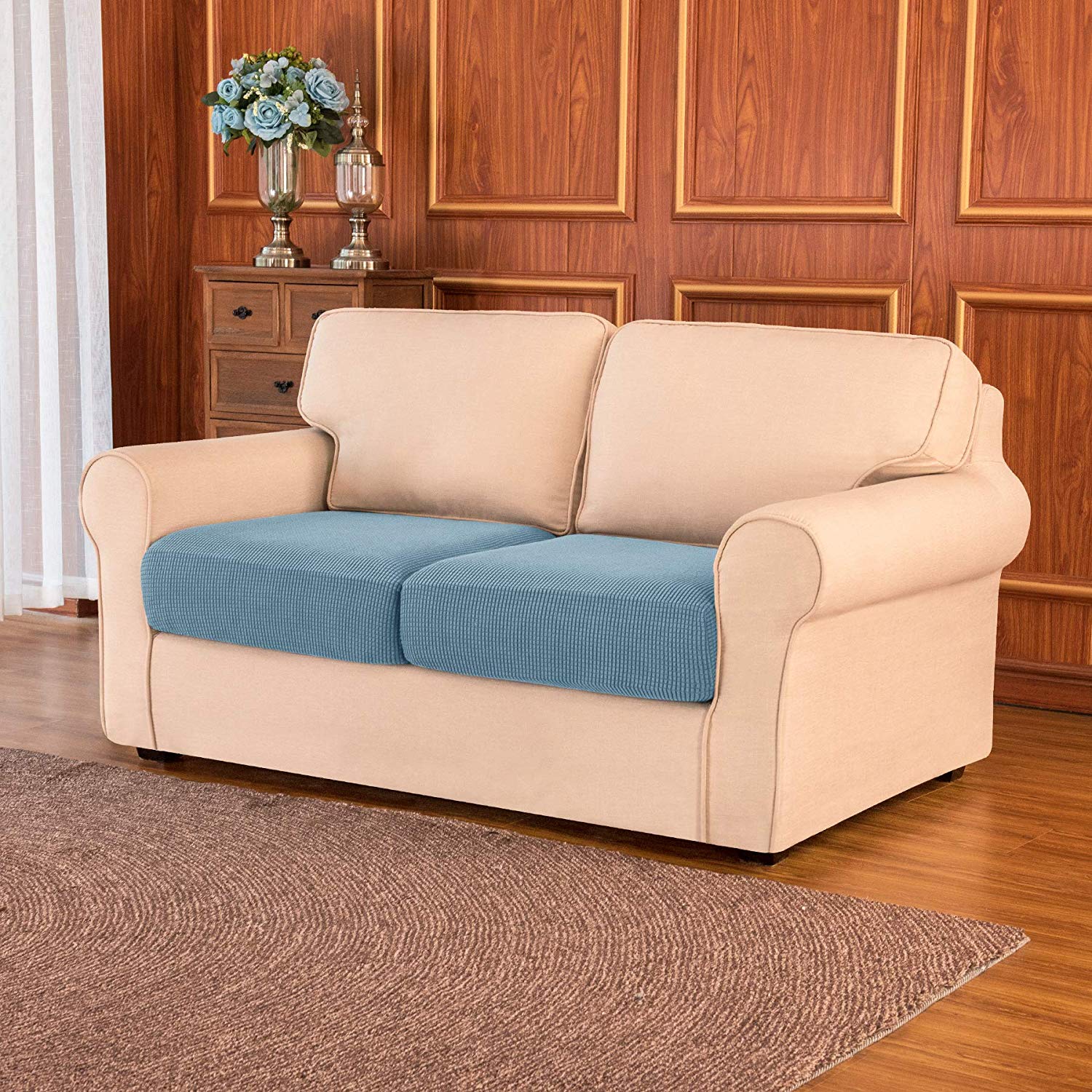 Dorothy Seperated Plaid Sofa Cushion Covers