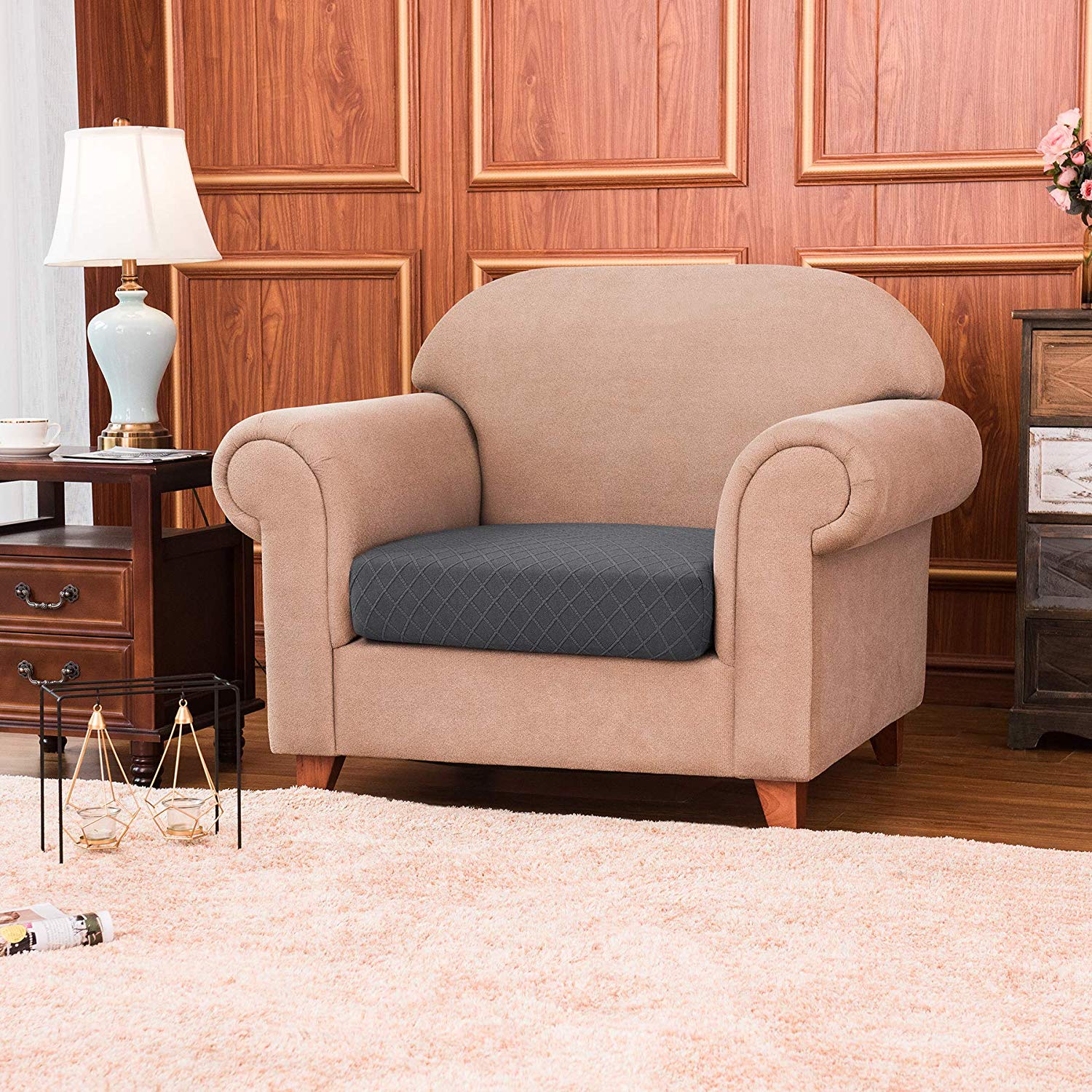 Agape Rhombus Stretch Sofa Cushion Cover