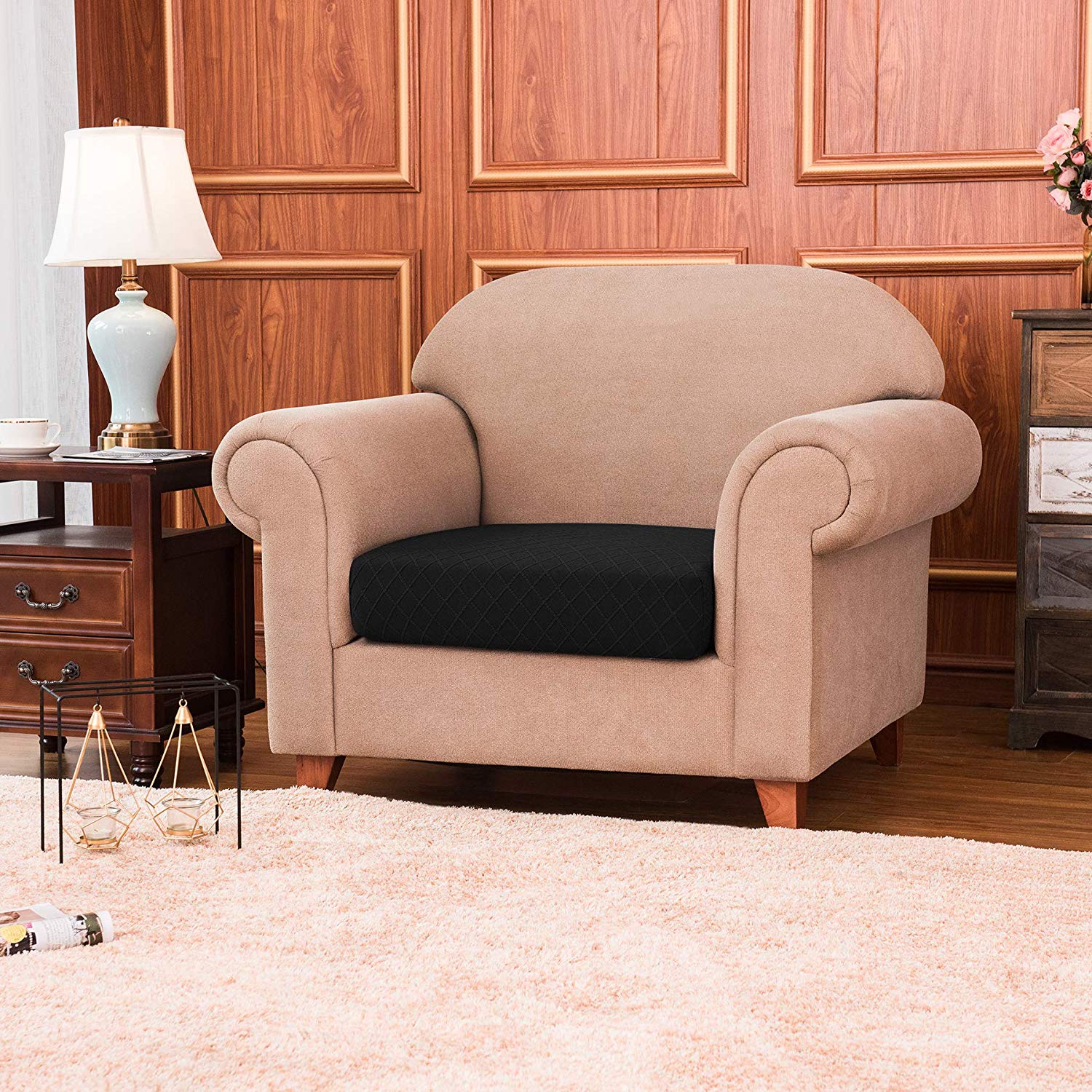 Agape Rhombus Stretch Sofa Cushion Cover