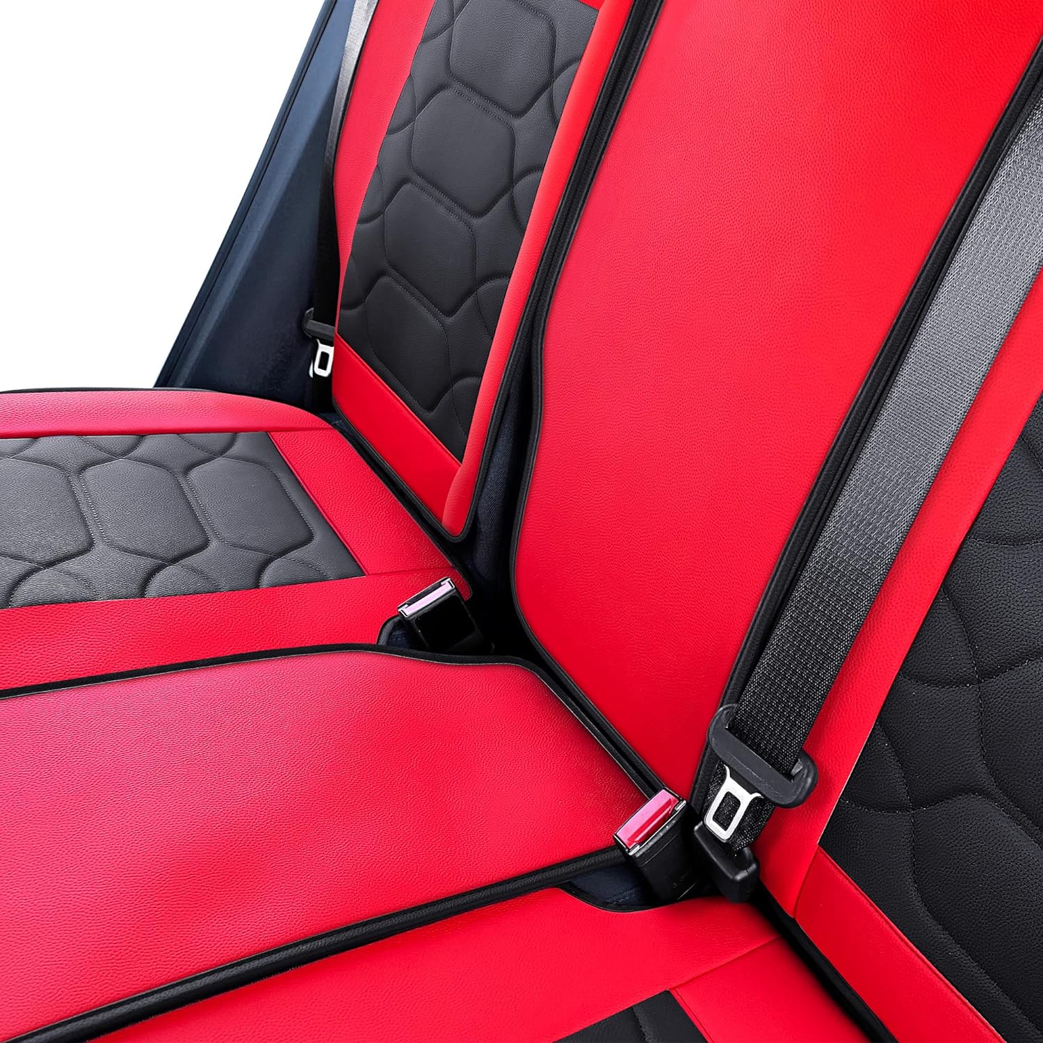 Custom Leather Seat Covers Compatible with Hyundai Santa Fe 2013-2023 (Full Set)
