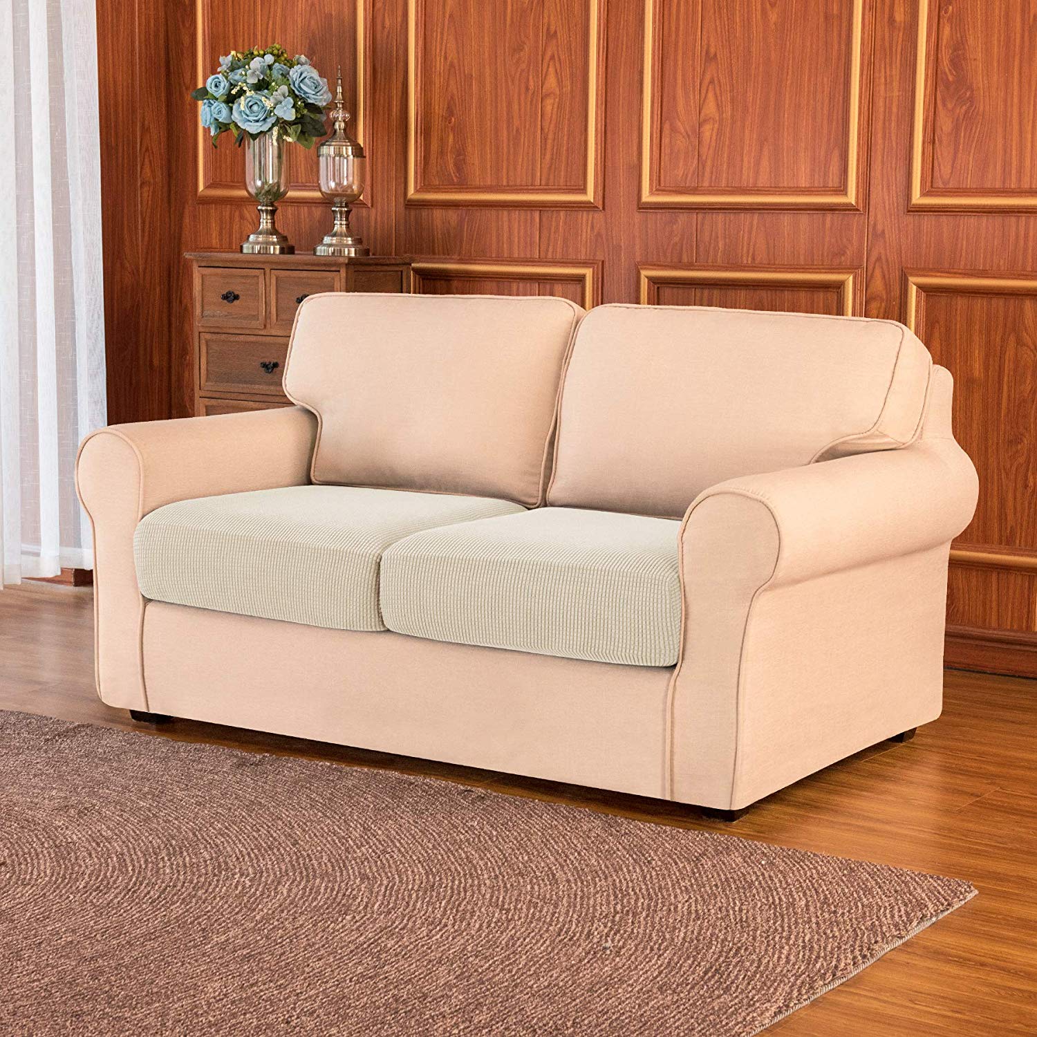 Dorothy Seperated Plaid Sofa Cushion Covers