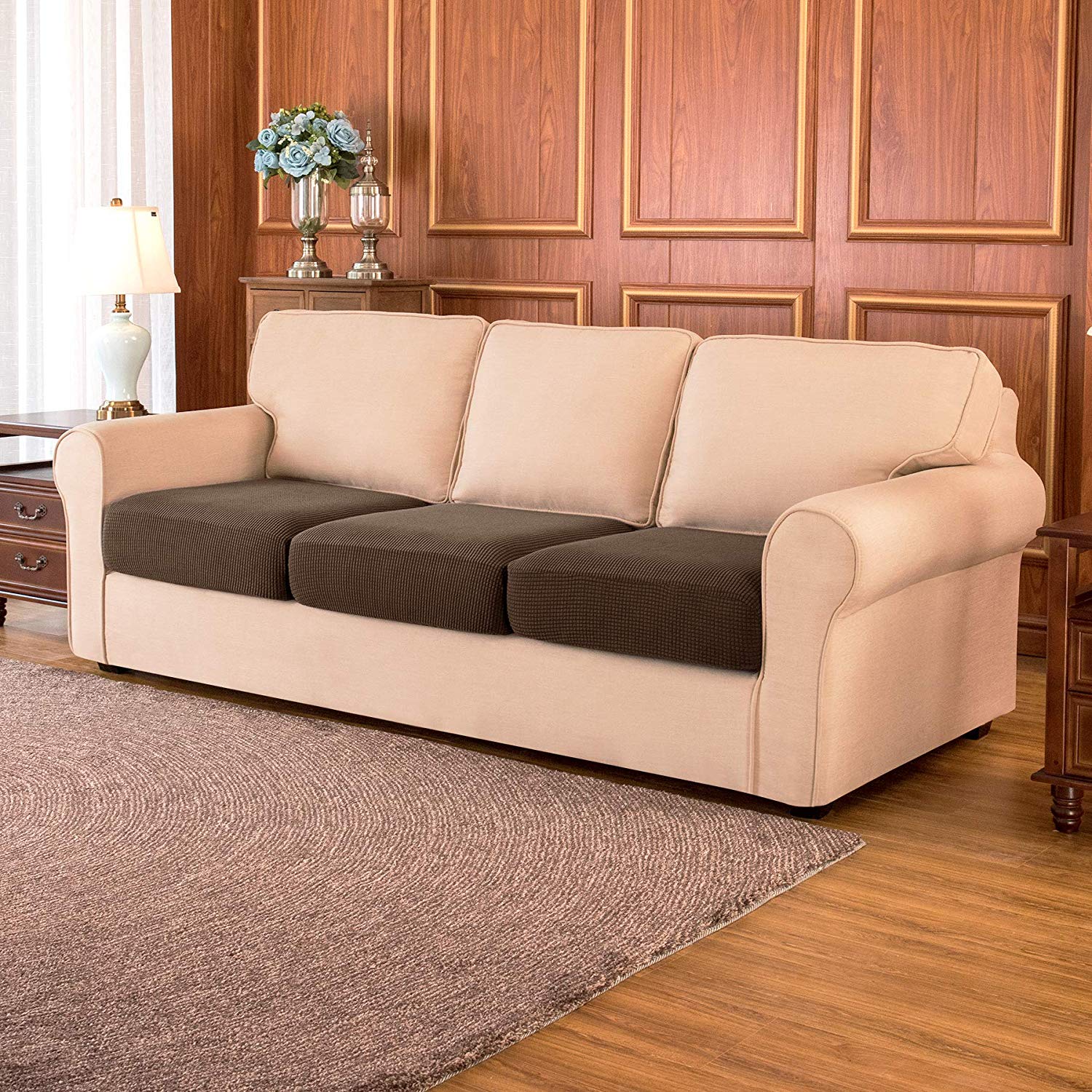 Dorothy Seperated Plaid Sofa Cushion Covers
