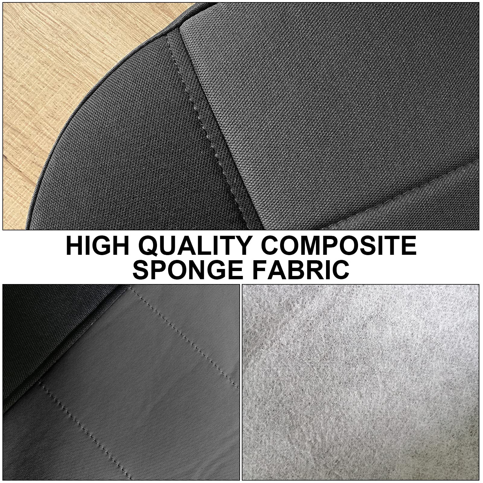 Custom-Fit Front Seat Covers Without Console Replace for 1998-2003 Ford Ranger Pickup 60/40 High Back Seats