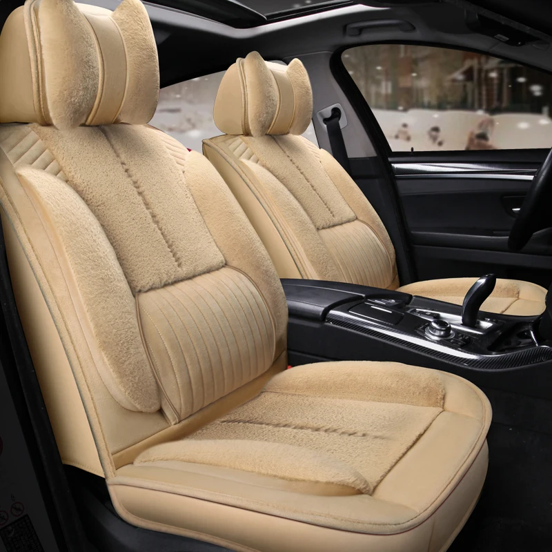 5D warm plush car seat cover Universal Seat Cushion Car Styling For Peugeot 206 207 2008 301 307 308sw 3008 408 4008 508 car acc