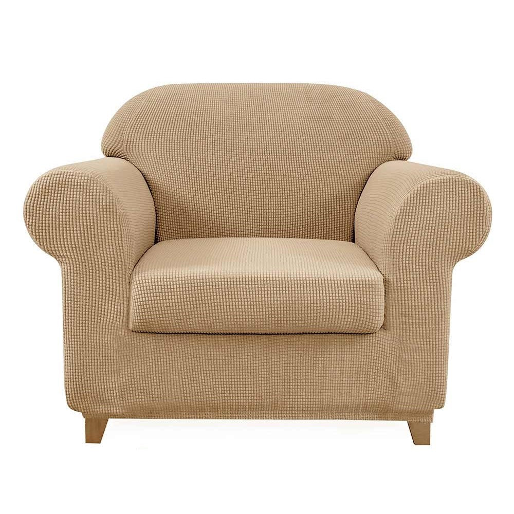 Arnold Plaid Stretch Sofa Slipcover