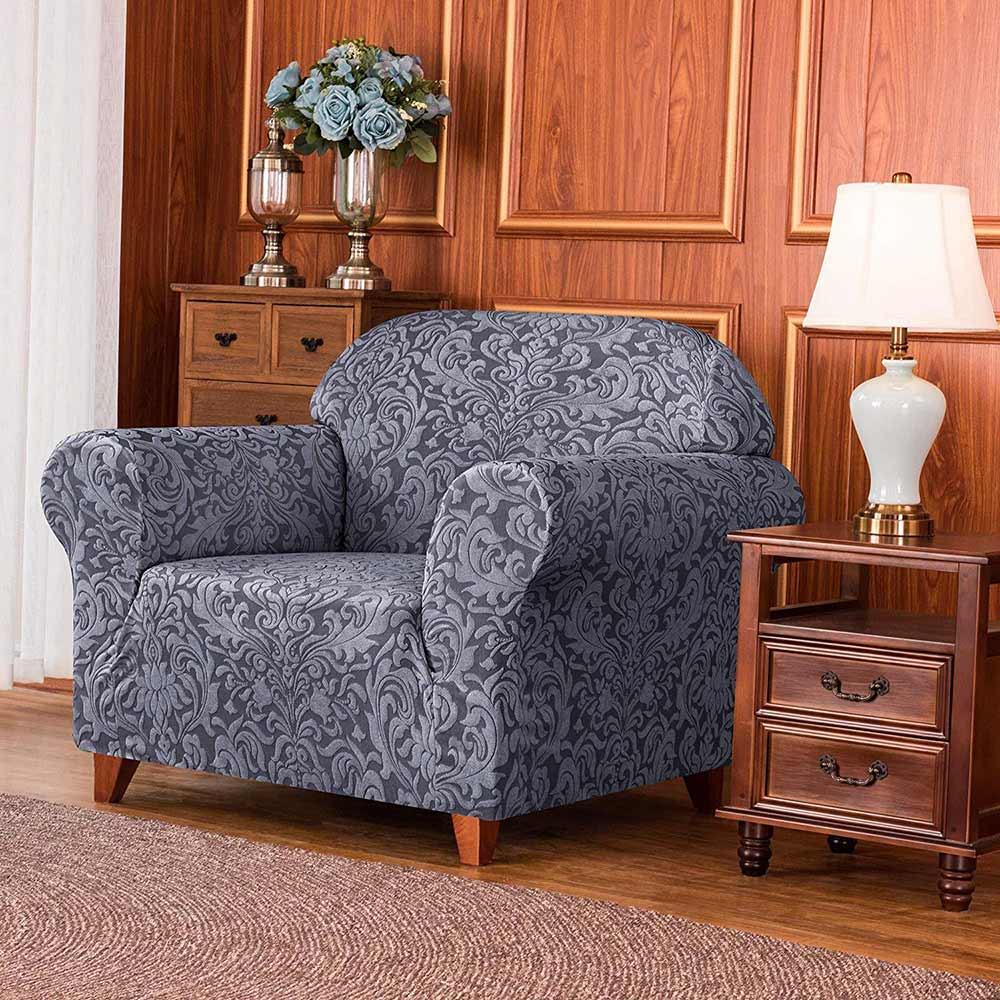 Cilla Jacquard Stretch Sofa Slipcover