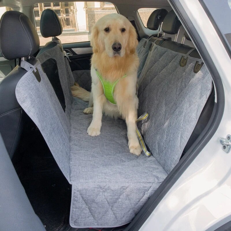 Dog Seat Cover Waterproof Pet Car Seat Cushion Car Rear Back Mat Pet Travel Cat Dogs Cushion Protector With Middle Seat Armrest