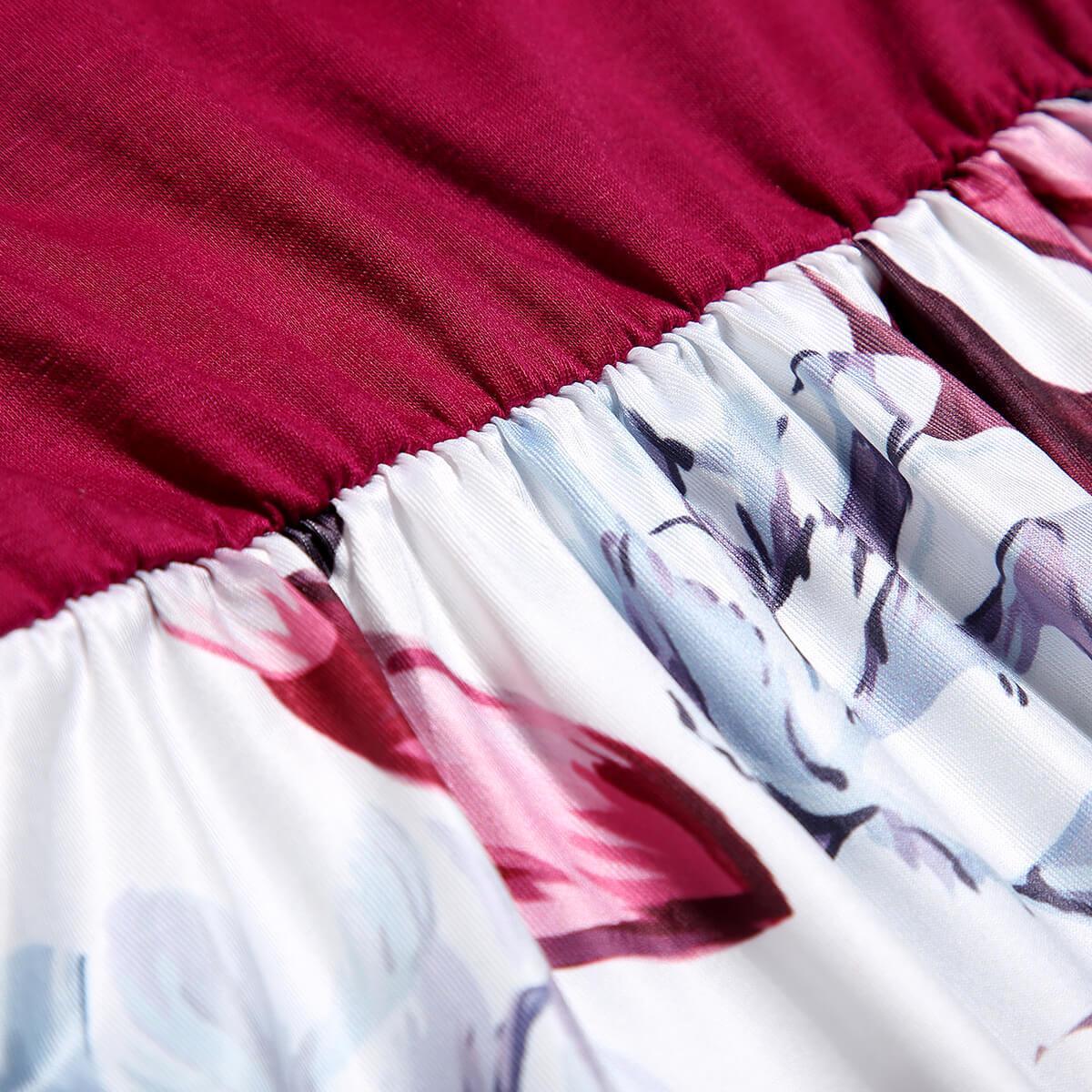 Solid Print Splicing Tank Dress for Mommy and Me (3593314893908)