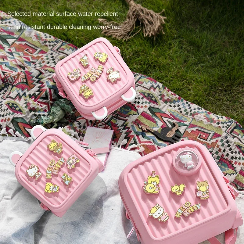 Hello Kitty Children's Travel Backpack EVA Kawaii Pink Pattern School Bag Kindergarten Student School Bag Hot Sell Birthday Gift