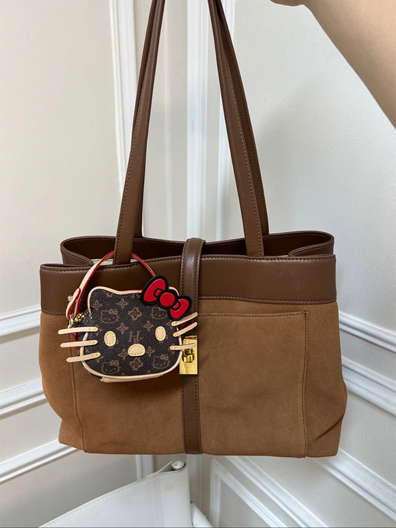 Hellokitty Mini Purse Bag Mini Top Handle Clutch Crossbody Handbag Mini Cute Purse Lipstick Bag Ladies Accessories Gift