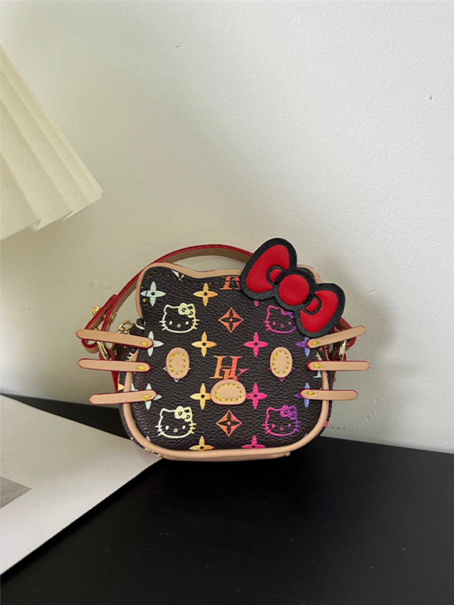 Hellokitty Mini Purse Bag Mini Top Handle Clutch Crossbody Handbag Mini Cute Purse Lipstick Bag Ladies Accessories Gift