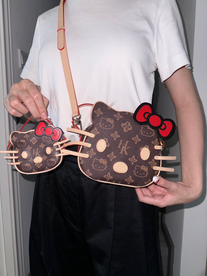 Hellokitty Mini Purse Bag Mini Top Handle Clutch Crossbody Handbag Mini Cute Purse Lipstick Bag Ladies Accessories Gift