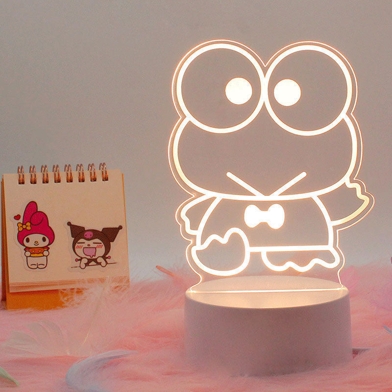 Sanrio 3D LED Optical Illusion Sleep Night Light 3/7 Colors Bedroom Decor Table Lamp Birthday Xmas Gifts