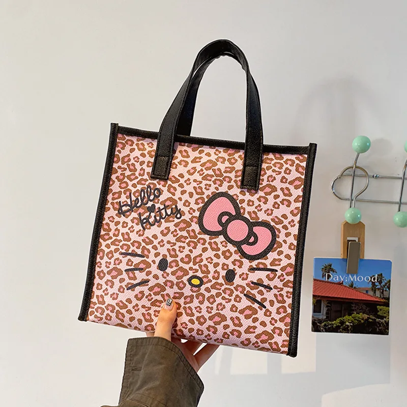 Kawaii Sanrio Hello Kitty Cartoon Cute Women's Bag Handbag Shoulder Bag Makeup Bag Handbag Large Capacity Tote Bag