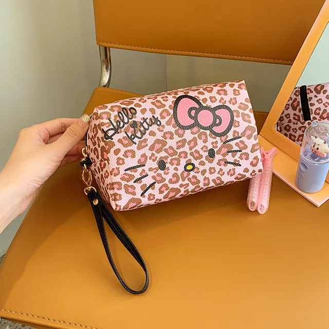 Kawaii Sanrio Hello Kitty Cartoon Cute Women's Bag Handbag Shoulder Bag Makeup Bag Handbag Large Capacity Tote Bag