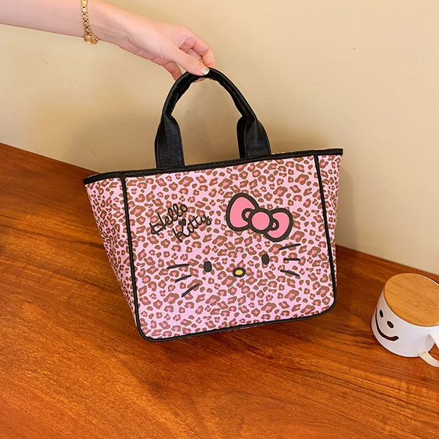 Kawaii Sanrio Hello Kitty Cartoon Cute Women's Bag Handbag Shoulder Bag Makeup Bag Handbag Large Capacity Tote Bag