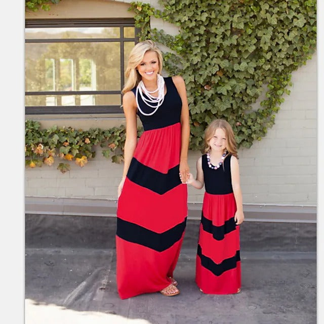 Color Block Dress for Mommy and Me (3586025685076)