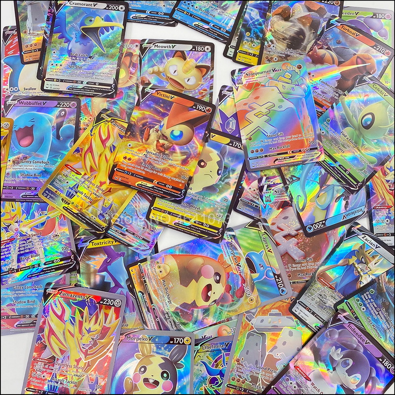 Pokemon Battle Game Card Set English Version Vmax Gx Mega Ex Tag Team Kids Collectible Toy Gift - 5