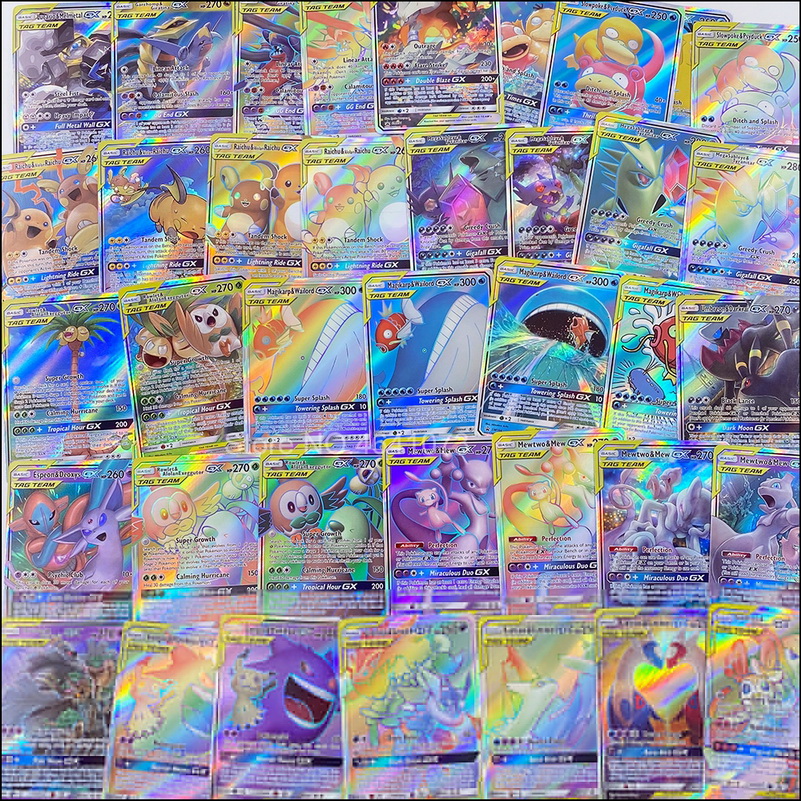 Pokemon Battle Game Card Set English Version Vmax Gx Mega Ex Tag Team Kids Collectible Toy Gift - 7
