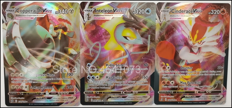 Pokemon Battle Game Card Set English Version Vmax Gx Mega Ex Tag Team Kids Collectible Toy Gift - 3