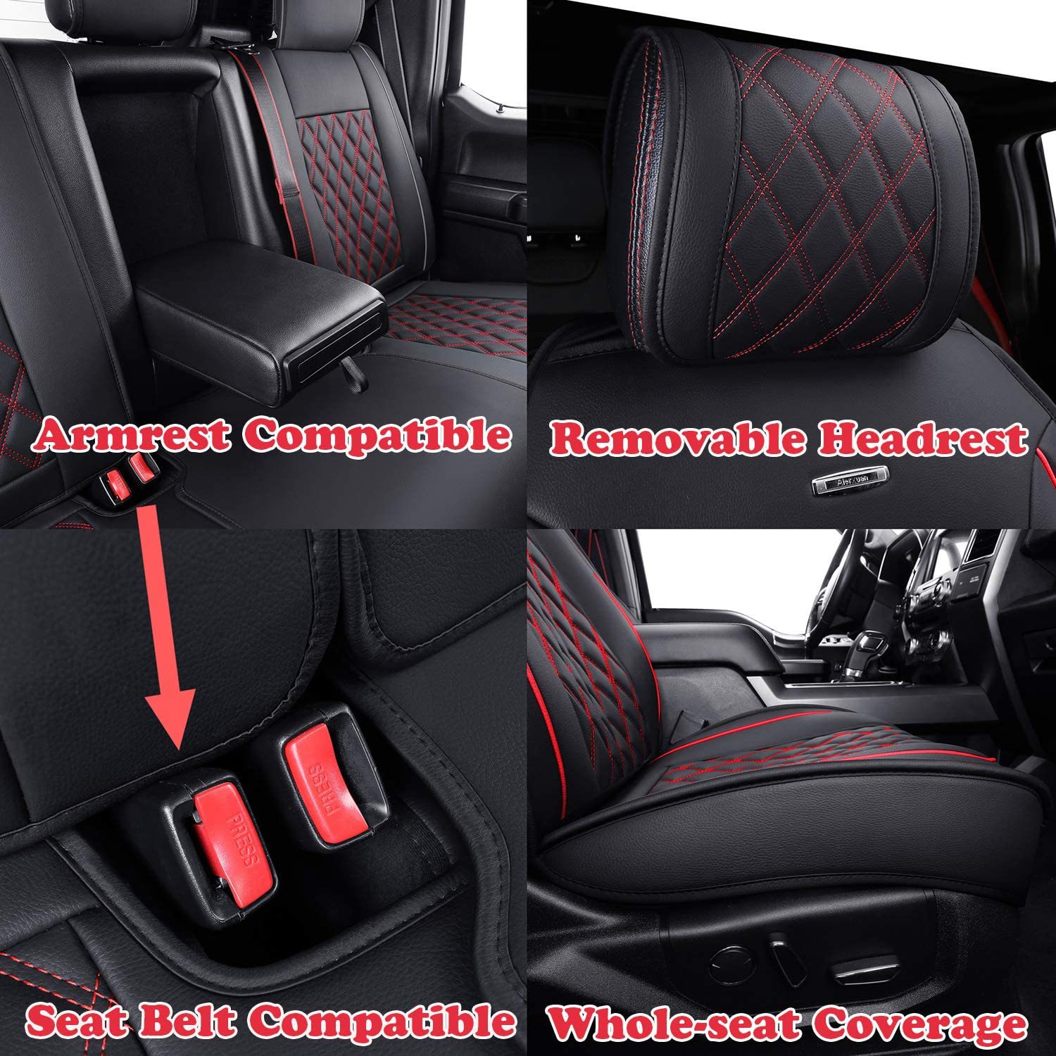 North American pickup leather seat cover for Ford Raptor F150 Series LTD car seat cushion