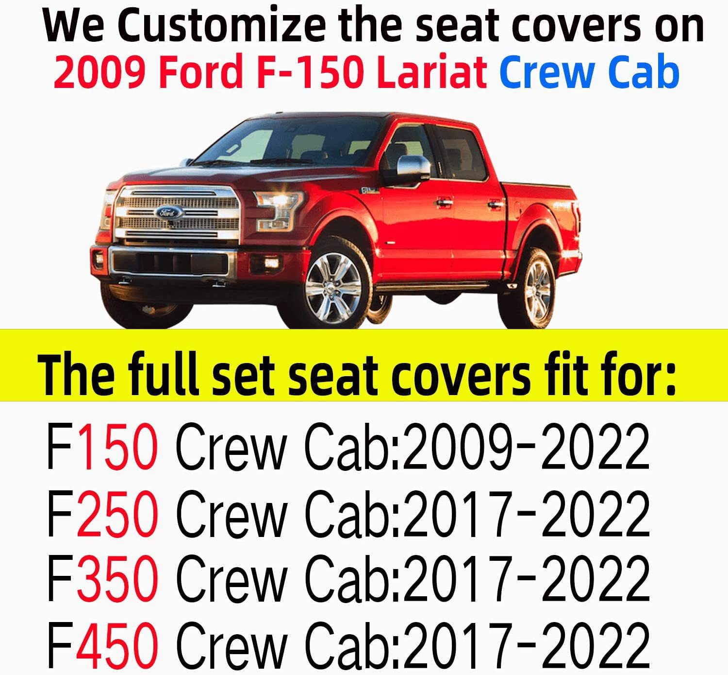 North American pickup leather seat cover for Ford Raptor F150 Series LTD car seat cushion