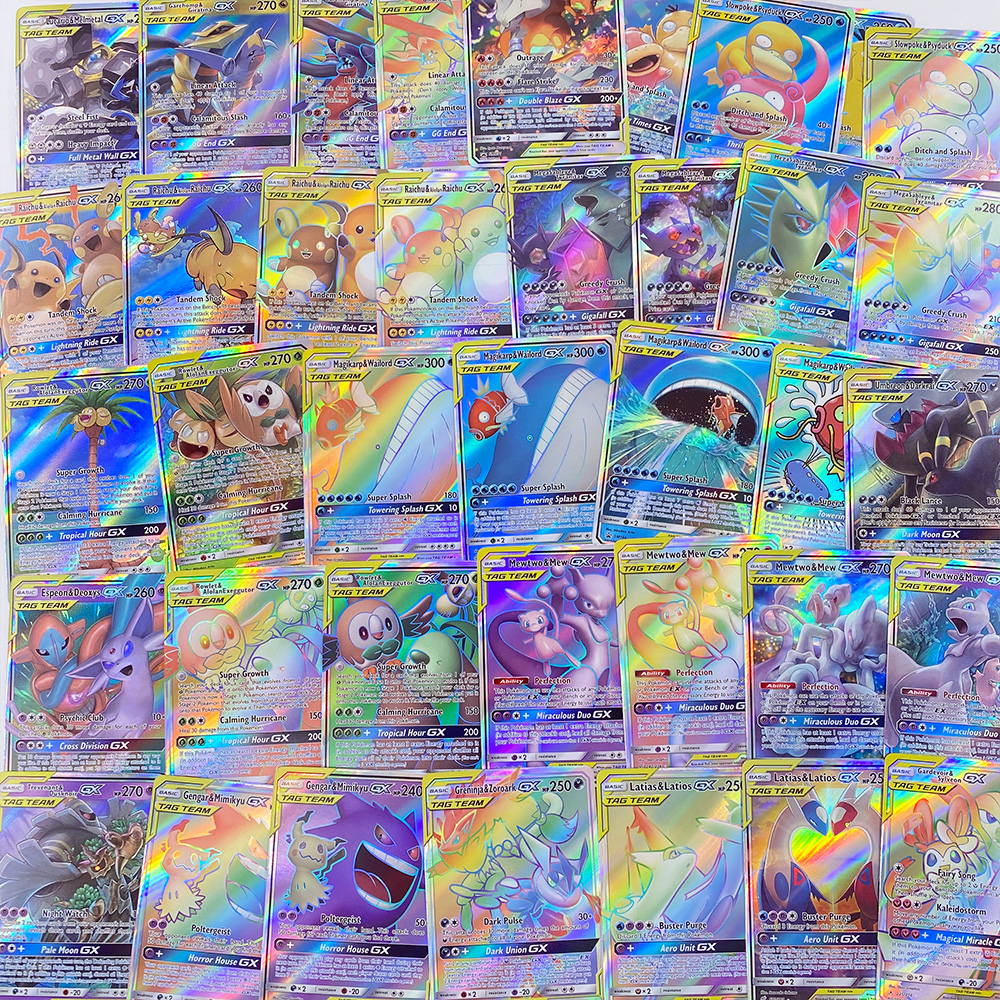 Pokemon Card Game Collectible Lot Vmax Tag Team Gx Rare Pokemon Trading Cards Set - 2