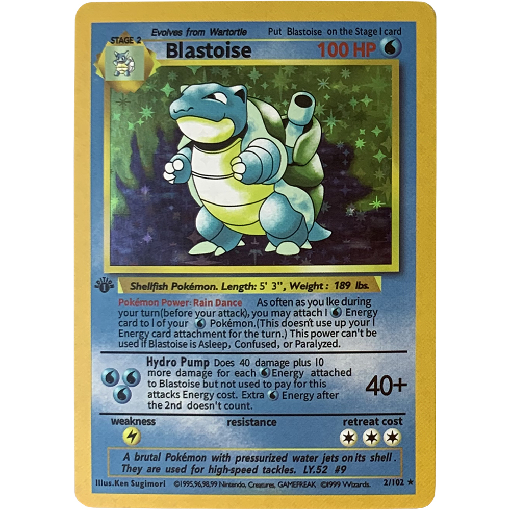 Pokmon 1996 Charizard Blastoise Venusaur Cards Gift Set - 7