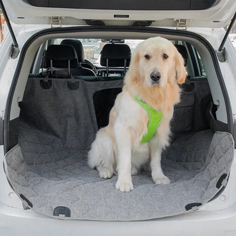 Dog Seat Cover Waterproof Pet Car Seat Cushion Car Rear Back Mat Pet Travel Cat Dogs Cushion Protector With Middle Seat Armrest