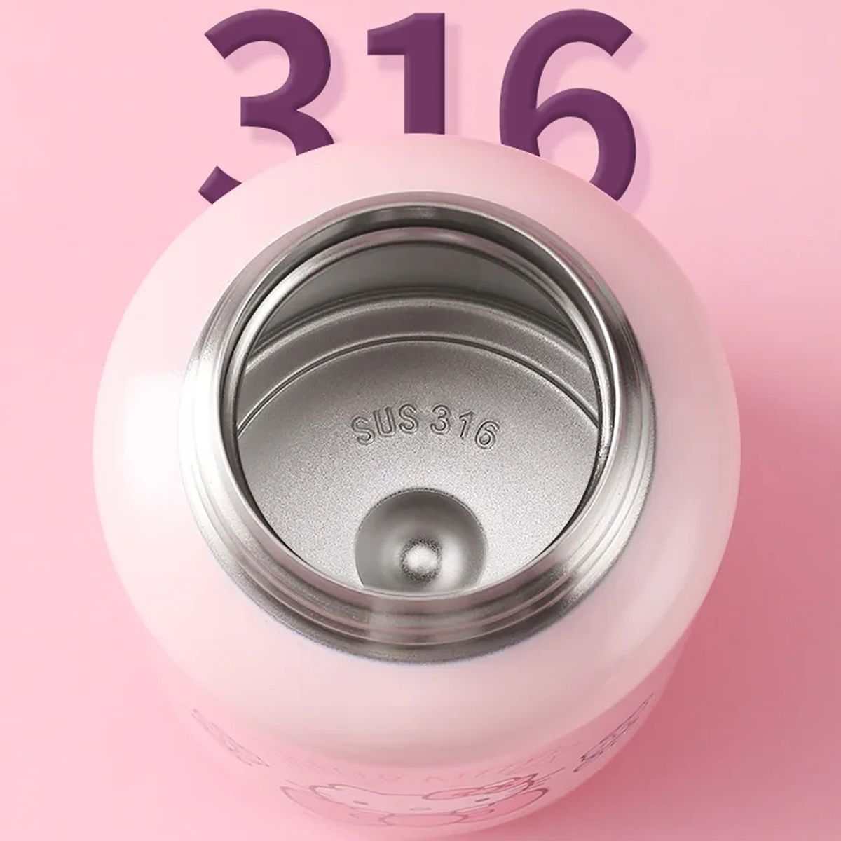 550ML Cute HelloKittys Sippy Water Cup Vacuum Flask Stainless Steel High Capacity Insulated Mug